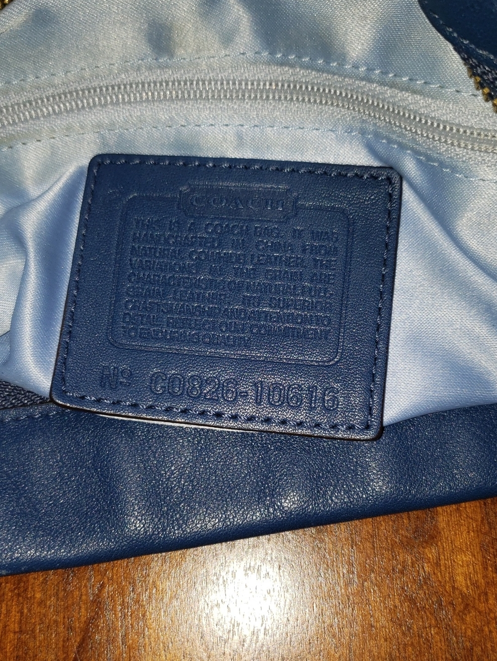 💘🖤💘 BLUE COACH CARLY LIMITED EDITION LEATHER SHOULDER VINTAGE HOBO BAG 10616 - Picture 12 of 13